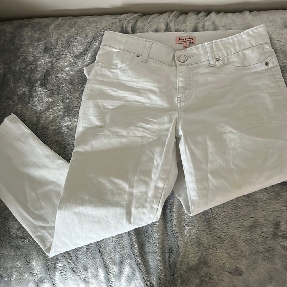 White stretchy pants juicy couture